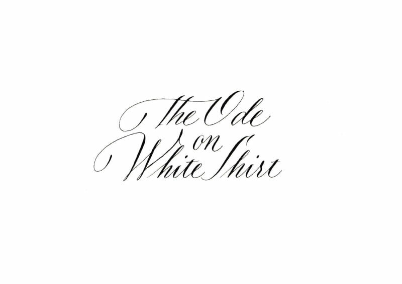 The Ode on White Shirt